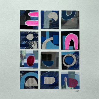 9 2x2 collage tiles mounted on an 11x17 paper titled Have Heart